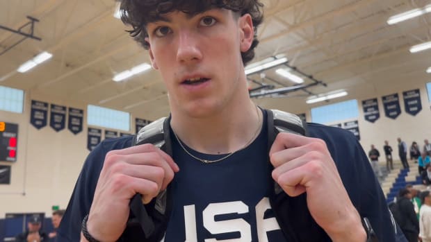 Blake Buchanan, Virginia signee and Lake City (Idaho) star, talks Hoos, Bronny James at Nike Hoop Summit